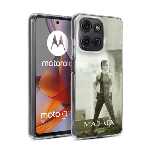 The Matrix Key Art Trinity Soft Gel Case for Motorola Moto G75