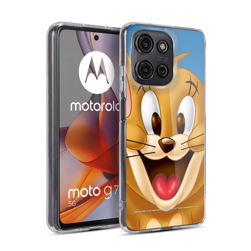 Tom and Jerry Full Face Jerry Soft Gel Case for Motorola Moto G75