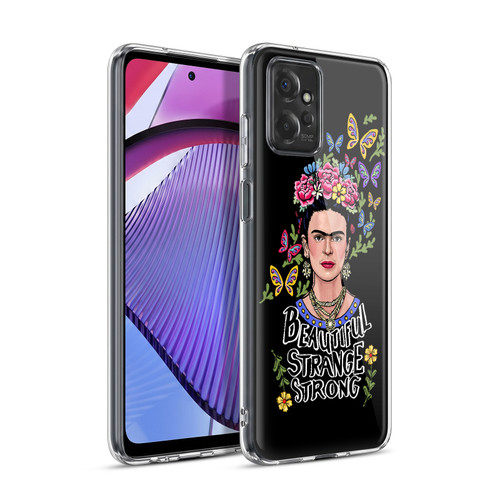 Frida Kahlo Art & Quotes Beautiful Woman Soft Gel Case for Motorola Moto G Power (2023)