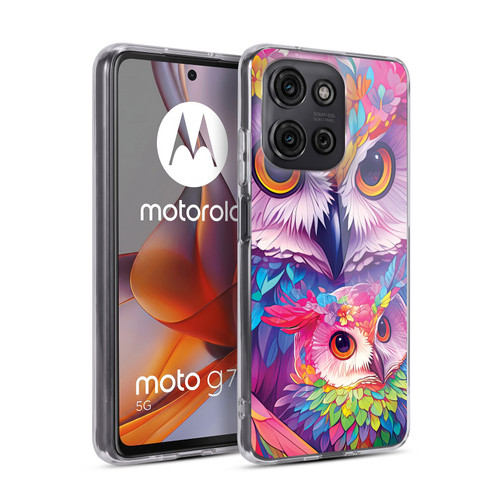 Michael David Ward Animals Owl Love You Forever Soft Gel Case for Motorola Moto G75
