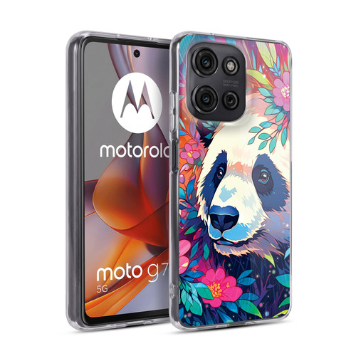 Michael David Ward Animals Panda Soft Gel Case for Motorola Moto G75