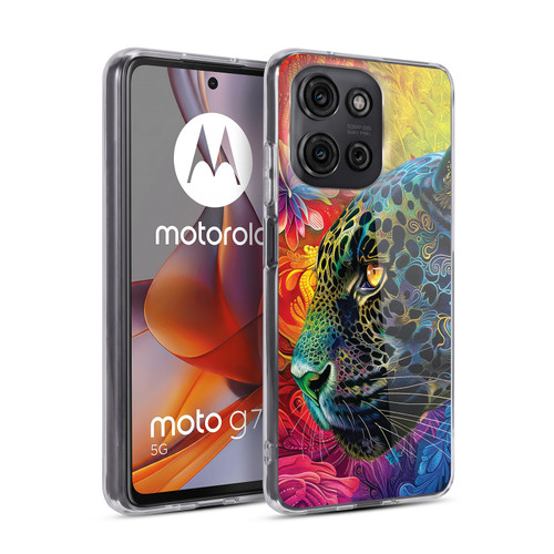 Michael David Ward Animals Wild Tapestry Soft Gel Case for Motorola Moto G75