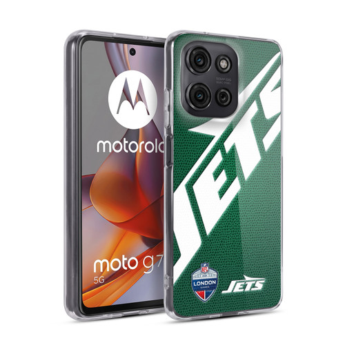 NFL 2024 International Games London Jets Soft Gel Case for Motorola Moto G75