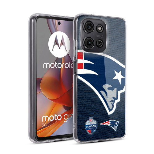 NFL 2024 International Games London Patriots Soft Gel Case for Motorola Moto G75