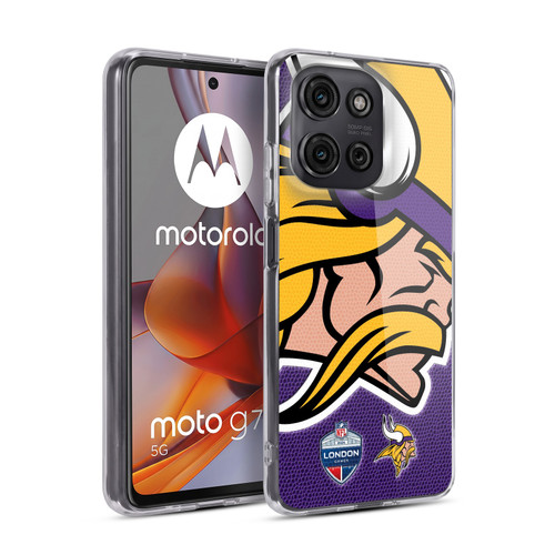 NFL 2024 International Games London Vikings Soft Gel Case for Motorola Moto G75