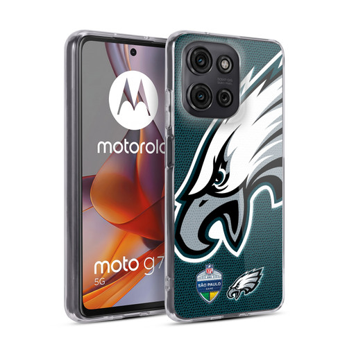 NFL 2024 International Games São Paulo Eagles Soft Gel Case for Motorola Moto G75