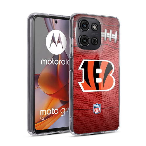 NFL Cincinnati Bengals Graphics Football Soft Gel Case for Motorola Moto G75