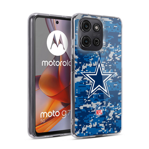 NFL Dallas Cowboys Graphics Digital Camouflage Soft Gel Case for Motorola Moto G75