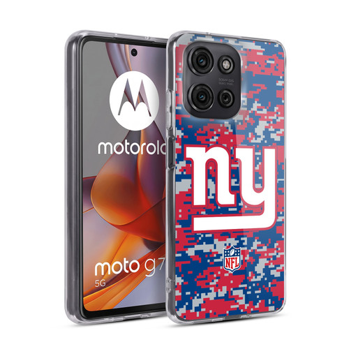 NFL New York Giants Graphics Digital Camouflage Soft Gel Case for Motorola Moto G75