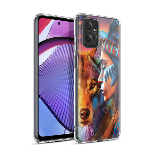 Michael David Ward Animals Wolf Soft Gel Case for Motorola Moto G Power (2023)