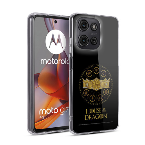 House Of The Dragon: Television Series Graphics Crown Soft Gel Case for Motorola Moto G75