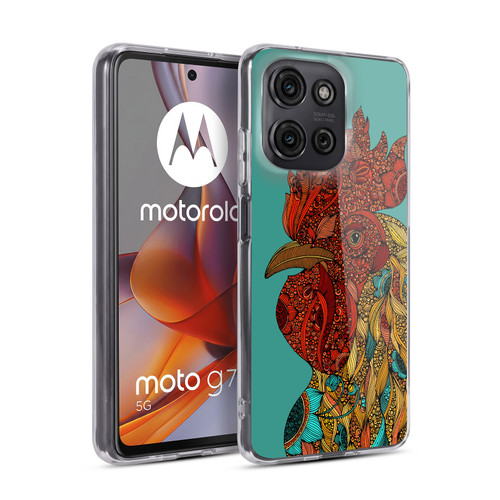 Valentina Birds Rooster Soft Gel Case for Motorola Moto G75