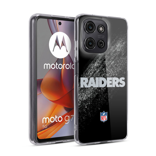 NFL Las Vegas Raiders Logo Blur Soft Gel Case for Motorola Moto G75