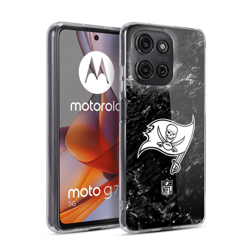 NFL Tampa Bay Buccaneers Artwork Marble Soft Gel Case for Motorola Moto G75