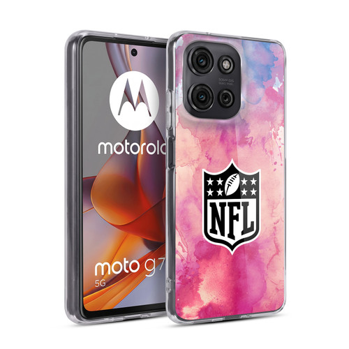 NFL Shield Watercolor Soft Gel Case for Motorola Moto G75