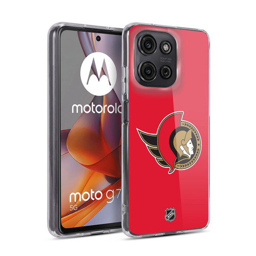 NHL Ottawa Senators Plain Soft Gel Case for Motorola Moto G75