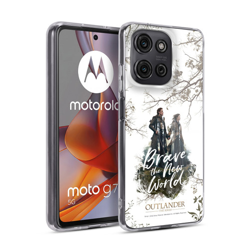 Outlander Composed Graphics Brave The New World Soft Gel Case for Motorola Moto G75