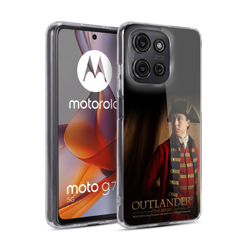 Outlander Characters Jonathan Randall Portrait Soft Gel Case for Motorola Moto G75
