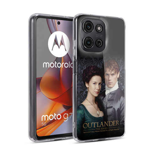 Outlander Portraits Claire & Jamie Soft Gel Case for Motorola Moto G75