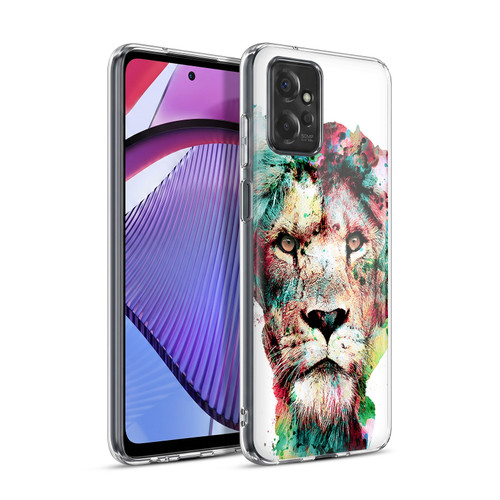 Riza Peker Animals The King Soft Gel Case for Motorola Moto G Power (2023)