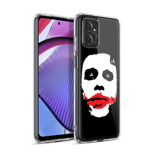 The Dark Knight Character Art Joker Face Soft Gel Case for Motorola Moto G Power (2023)
