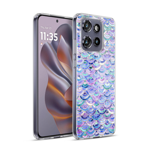 Micklyn Le Feuvre Marble Patterns Mosaic In Amethyst And Lapis Lazuli Soft Gel Case for Motorola Edge 50 Neo