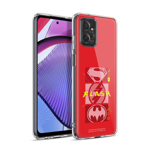 The Flash 2023 Graphics Superhero Logos Soft Gel Case for Motorola Moto G Power (2023)