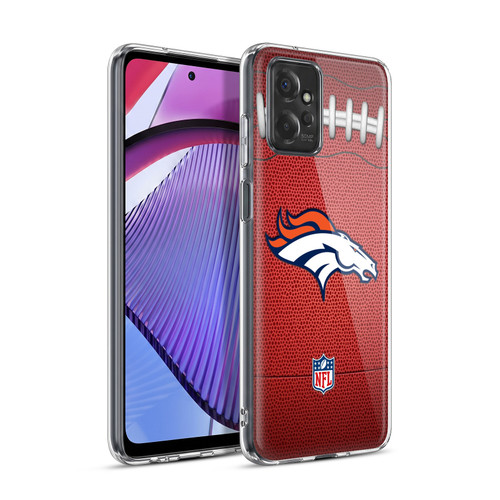 NFL Denver Broncos Graphics Football Soft Gel Case for Motorola Moto G Power (2023)