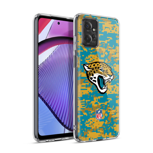 NFL Jacksonville Jaguars Graphics Digital Camouflage Soft Gel Case for Motorola Moto G Power (2023)