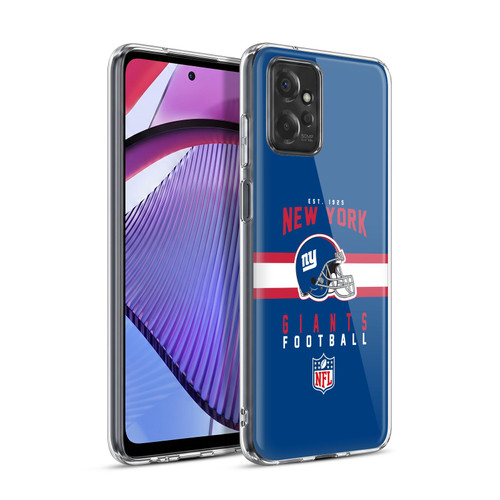 NFL New York Giants Graphics Helmet Typography Soft Gel Case for Motorola Moto G Power (2023)