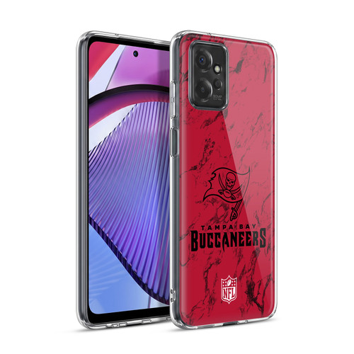 NFL Tampa Bay Buccaneers Graphics Coloured Marble Soft Gel Case for Motorola Moto G Power (2023)