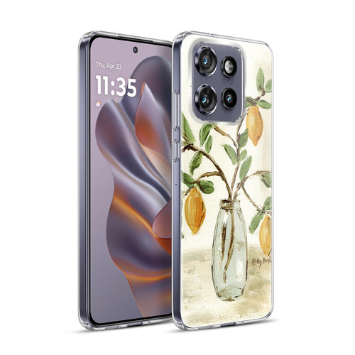 Haley Bush Floral Painting Lemon Branch Vase Soft Gel Case for Motorola Edge 50 Neo