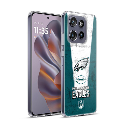 NFL Philadelphia Eagles Logo Art Banner Soft Gel Case for Motorola Edge 50 Neo