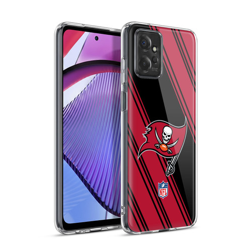 NFL Tampa Bay Buccaneers Artwork Stripes Soft Gel Case for Motorola Moto G Power (2023)
