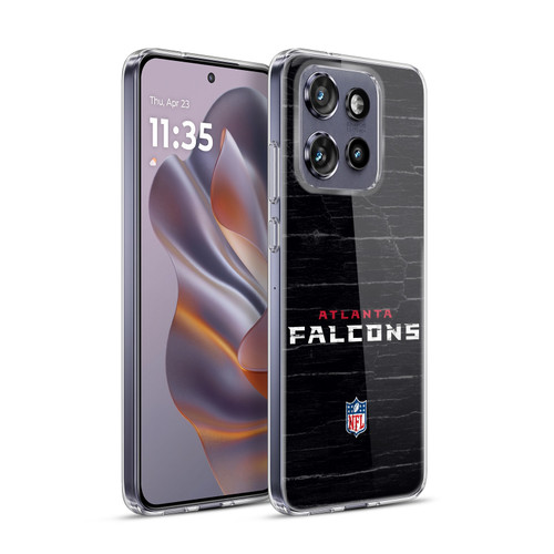 NFL Atlanta Falcons Logo Distressed Look Soft Gel Case for Motorola Edge 50 Neo