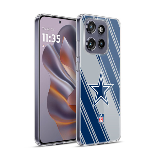 NFL Dallas Cowboys Artwork Stripes Soft Gel Case for Motorola Edge 50 Neo