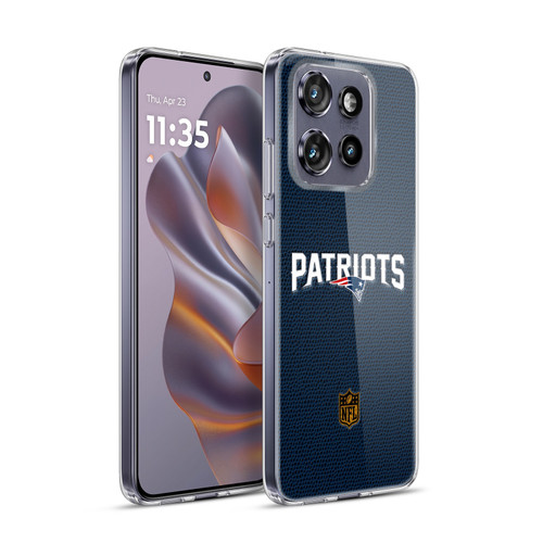 NFL New England Patriots Logo Football Soft Gel Case for Motorola Edge 50 Neo