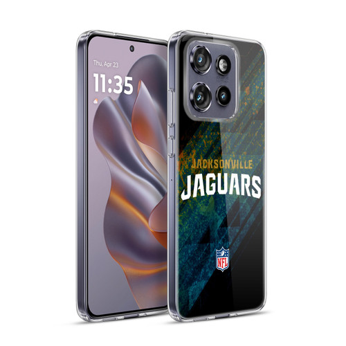 NFL Jacksonville Jaguars Logo Blur Soft Gel Case for Motorola Edge 50 Neo