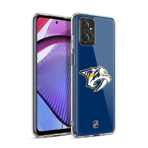 NHL Nashville Predators Plain Soft Gel Case for Motorola Moto G Power (2023)