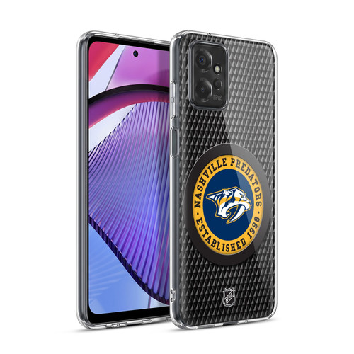 NHL Nashville Predators Puck Texture Soft Gel Case for Motorola Moto G Power (2023)