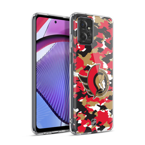NHL Ottawa Senators Camouflage Soft Gel Case for Motorola Moto G Power (2023)