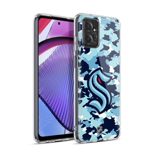 NHL Seattle Kraken Camouflage Soft Gel Case for Motorola Moto G Power (2023)