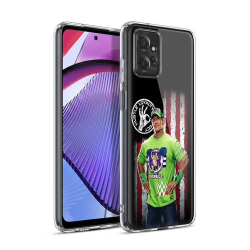 WWE American Flag Superstars John Cena Soft Gel Case for Motorola Moto G Power (2023)
