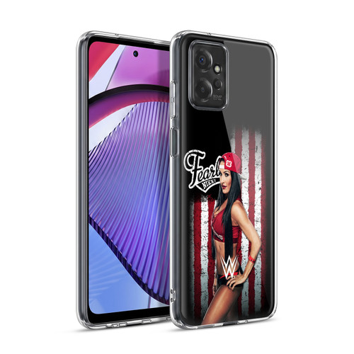 WWE American Flag Superstars Nikki Bella Soft Gel Case for Motorola Moto G Power (2023)