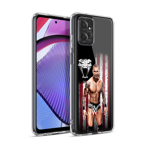 WWE American Flag Superstars Randy Orton Soft Gel Case for Motorola Moto G Power (2023)