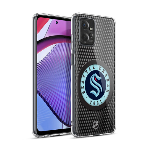 NHL Seattle Kraken Puck Texture Soft Gel Case for Motorola Moto G Power (2023)