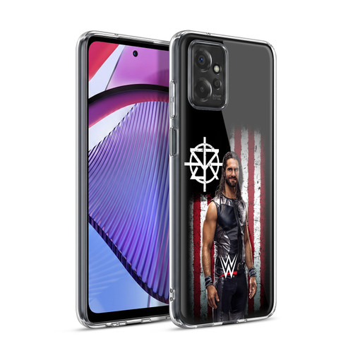 WWE American Flag Superstars Seth Rollins Soft Gel Case for Motorola Moto G Power (2023)