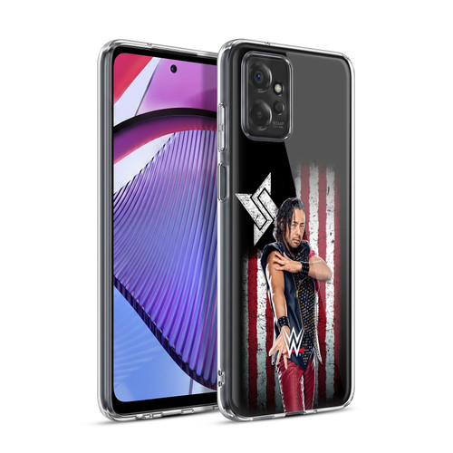 WWE American Flag Superstars Shinsuke Nakamura Soft Gel Case for Motorola Moto G Power (2023)