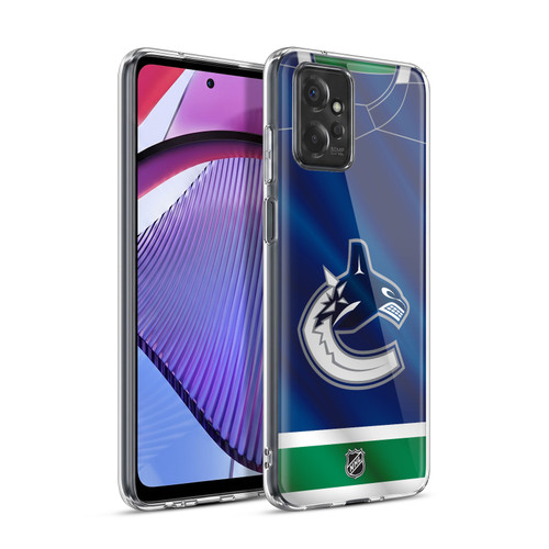 NHL Vancouver Canucks Jersey Soft Gel Case for Motorola Moto G Power (2023)