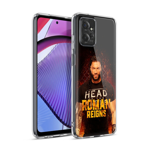 WWE R. Reigns Graphics Roman Reigns 1 Soft Gel Case for Motorola Moto G Power (2023)